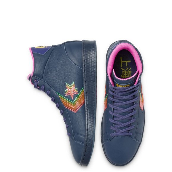 NIB Converse Pro Leather Hi Shanghai Obsidian - Picture 4 of 7